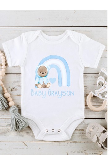 Blue rainbow teddy - blue,