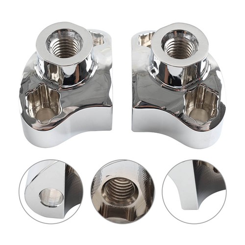 Cnc handlebar 2 risers - handlebar, 1-1/2"