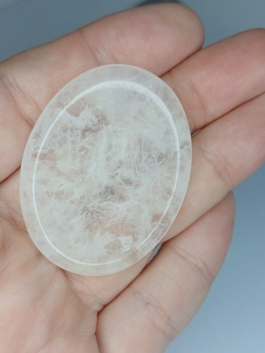 Clear quartz worry - clear, stone