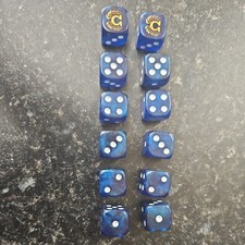 40k Ultramarine Blue Dice 12x