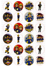 24 x FIREMAN SAM Edible Fairy