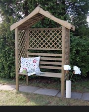 Wooden Garden Arbour Seat with