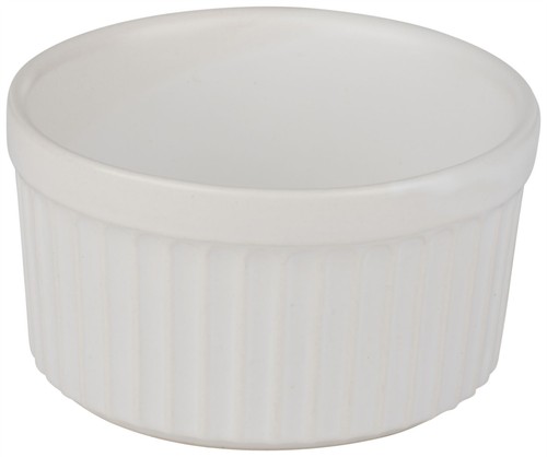 White stoneware ramekins set - set, 2