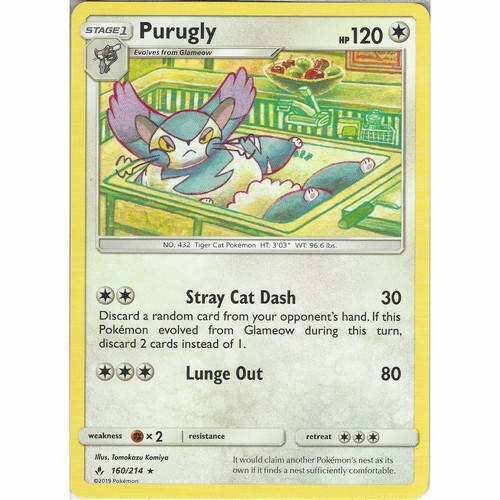160 214 purugly rare - purugly, rare: