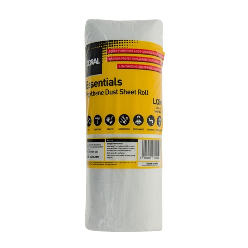 Coral polythene dust sheet - polythene,
