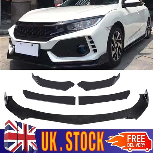 Glossy black front - black, bumper