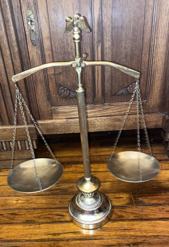 Vintage mcm brass scales - scales, of