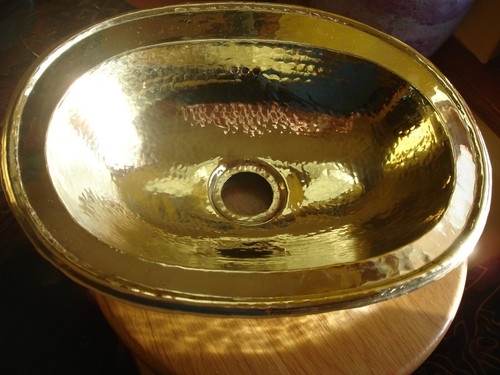 Moroccan hand hammered brass - hand,