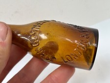 59088 Vintage Antique Glass Bottle Perfume Bears Grease Pot Lid Gosnell London