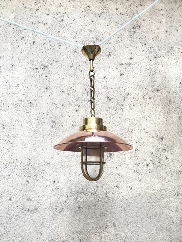 Victorian brass marine hanging - victorian,