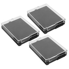  3pcs Pin Display Case: Collector Pin Holder - Badge Storage Box - Transparent