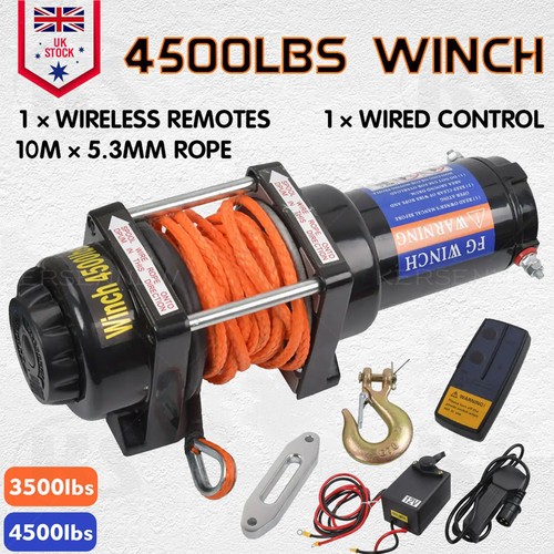 Electric winch 4500lbs - winch,