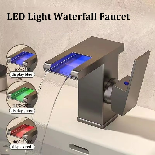 Led waterfall bathroom - led,