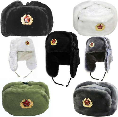 Russian trapper hat with - russian,