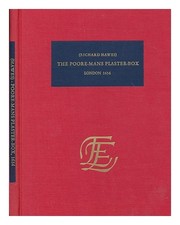 Hawes, Richard The poore-mans plaster-box / Richard Hawes 1974 Hardcover
