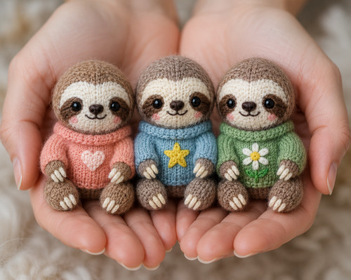 Sloth knitting pattern bundle - knitting,
