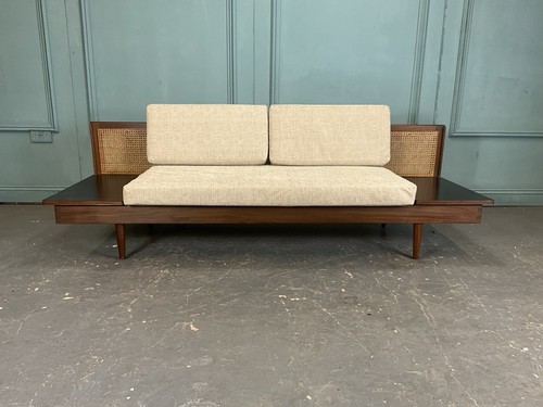 Beige mid century sofa bed - mid,