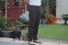 Milano Olive  Moleskin Elasticated Waist slim fi  Trousers for Hunting/Shooting.