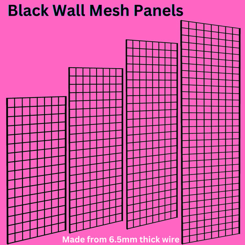 Black grid wall panels extra - wall,