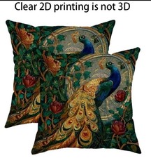 1 X Peacock cushion covers