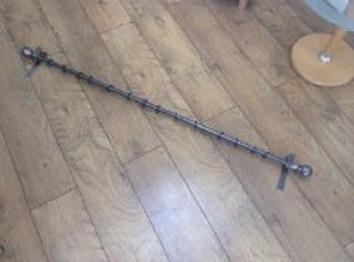 Wrought iron curtain pole hand - iron,