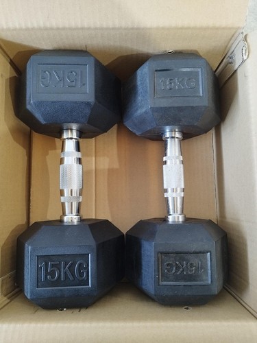 15kg hex dumbells dumbbell - dumbells,