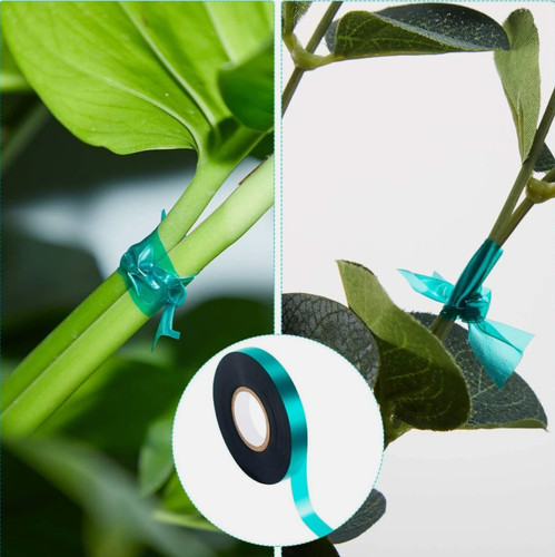 Green plant support - green, ribbon