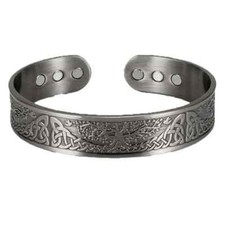 MEN'S COPPER MAGNETIC BRACELET CARPAL TUNNEL BANGLE ARTHRITIS PAIN RELIEF 