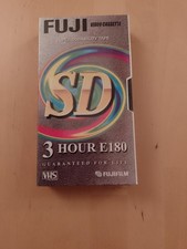 Fuji 3 Hour E180 VHS Blank Video Cassette - Brand New Sealed