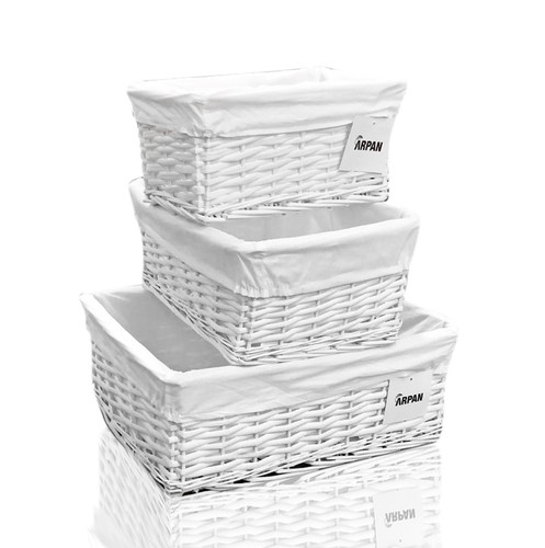Hamper storage basket white - hamper,