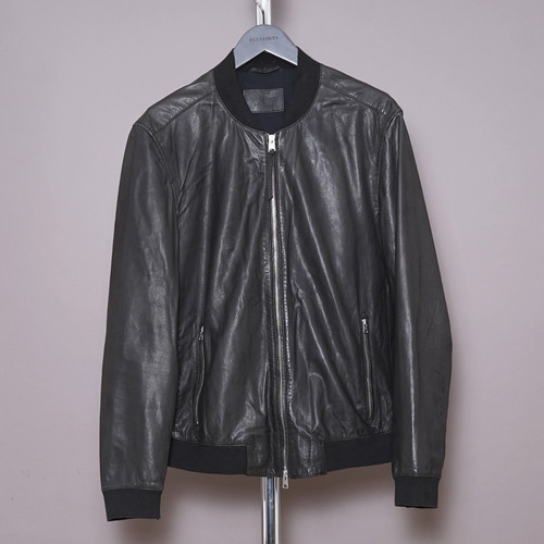 All saints leather jacket - all, mens