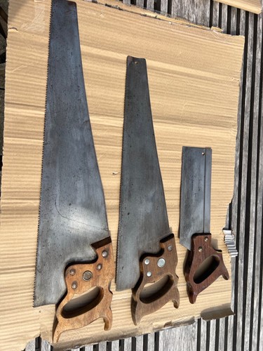 Vintage hand saw - saw, (x2)