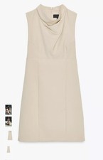 Zara Draped Neck Short Dress