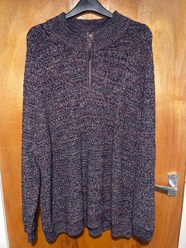 Mantaray purple zipneck - purple, knit