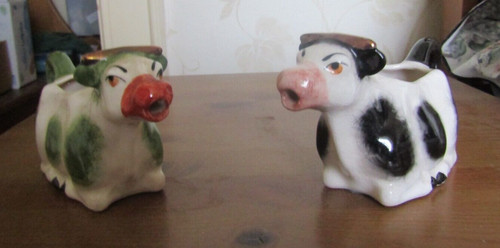 Pair vintage staffordshire - pair,