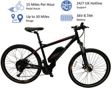 Carrera Vengeance E Spec Electric Bike Pedal Assist Halfords Medium 18" Frame