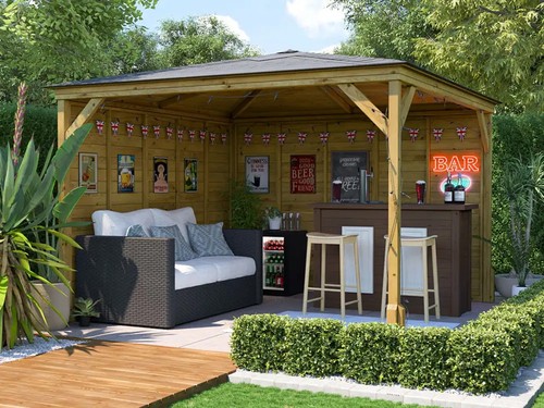 Bar gazebo 3x3m garden - gazebo, shelter