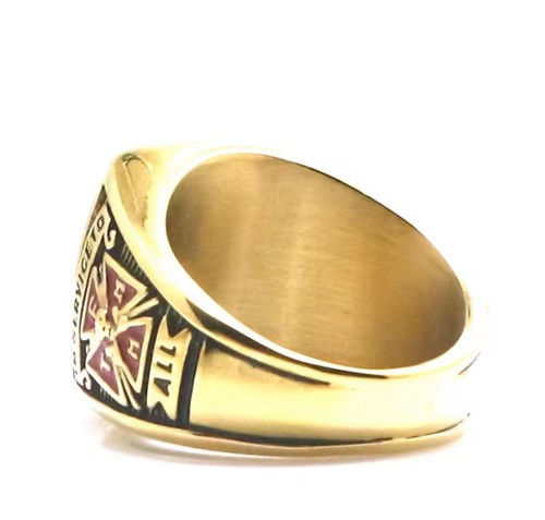 Knights columbus ring gold - knights,