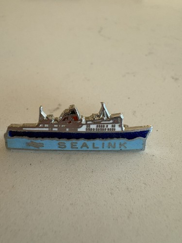 Sealink ferry metal enamel pin - enamel,