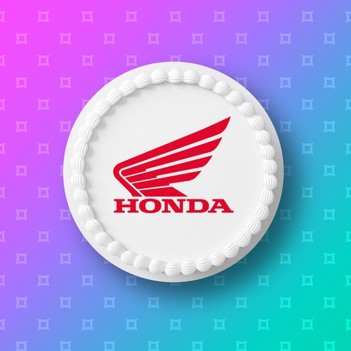 Honda motorbike logo - motorbike, pre-cut