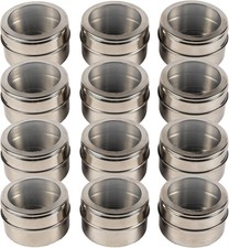 Spice Jars 12 Pack Magnetic