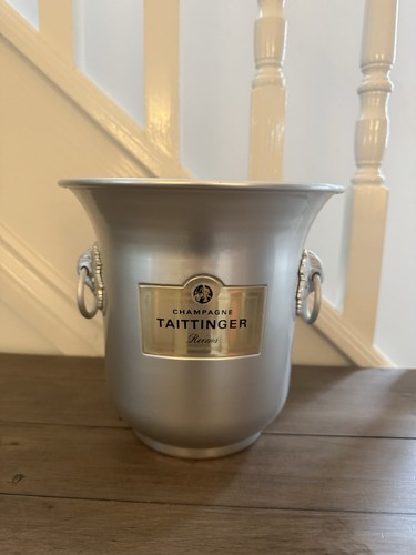 Taittinger champagne metal ice - champagne,