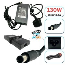 Genuine Dell Charger 19.5V-6.7A, 130W 7.4mm Pin Size With Power Lead Brand New