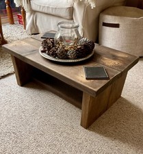 Rustic Coffee Table Solid Wood