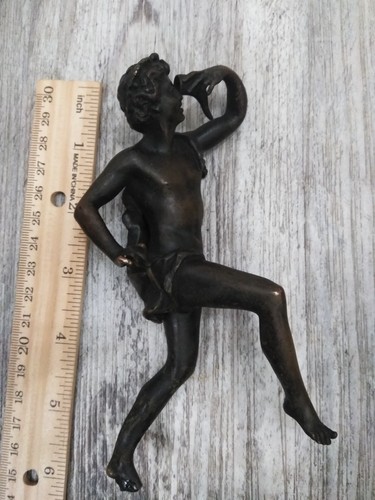 Vtg antique bronze - figure, /
