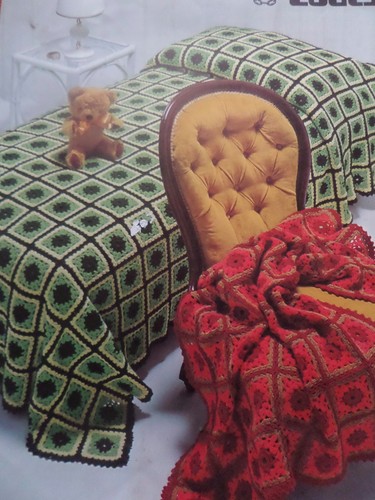 Crochet pattern bedspread - crochet,