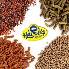 HERONS Cichlid Fish Food Collection STICKS PELLETS MALAWI TANGANYIKA AMERICA