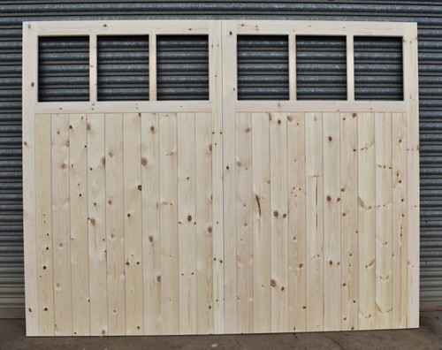 Wooden garage doors frame - wooden,