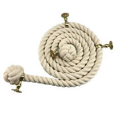 28mm White Synthetic Bannister Handrail Rope C/W Four Fittings Of Your Choice