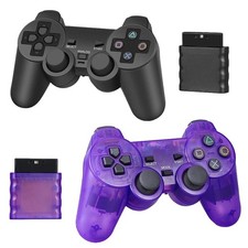 Wireless Game Controller for PS2 Console 2.4G Dual Vibration USB Joypad Pad